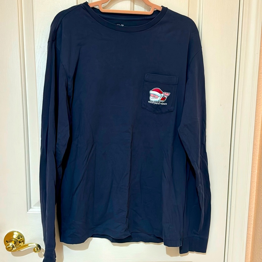 Vineyard Vines long sleeve Christmas Tshirt medium